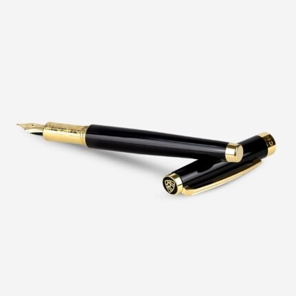 The Peak II Fountain Pen - Lustrous Midnight Black Lacquer